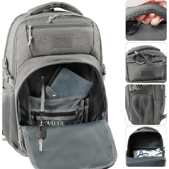 17 inch laptop backpack women LIGHT FLIGHT Travel Women, 17.3 Inch, Champagne As a practical and comfortable backpack mixi Travel Laptop Backpack for